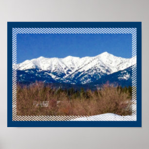 Snowmobile Mountain Dreams Poster ポスター