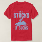 Snowmobile Riding Men Snowmobiling  Tシャツ (デザイン正面)