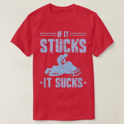 Snowmobile Riding Men Snowmobiling  Tシャツ (デザイン正面)