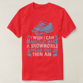 Snowmobile Sledding MagicSnow MachineSnowmobiling  Tシャツ (デザイン正面)