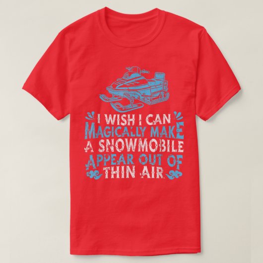 Snowmobile Sledding MagicSnow MachineSnowmobiling  Tシャツ (デザイン正面)