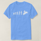 Snowmobile Snowmobiler Human Evolution Snowmobilin Tシャツ (デザイン正面)