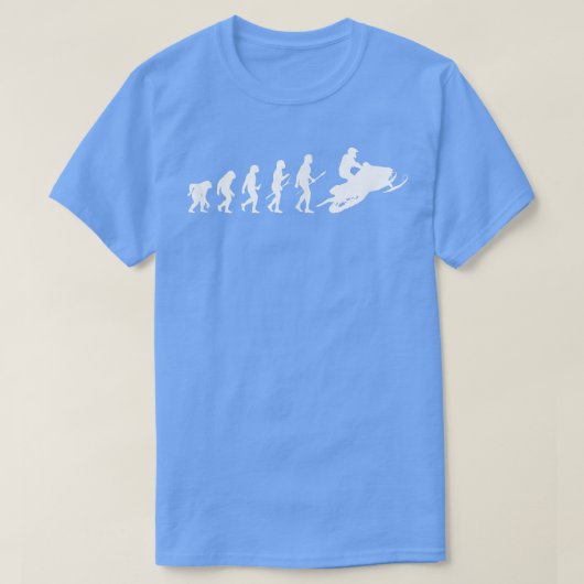 Snowmobile Snowmobiler Human Evolution Snowmobilin Tシャツ (デザイン正面)