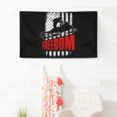 Snowmobile Snowmobiling Freedom Flag USA 横断幕 (インサイチュ)