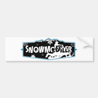 SNowmobilerのバンパーステッカー バンパーステッカー