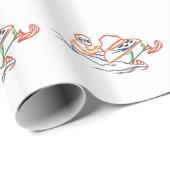 Snowmobilerの輪郭 ラッピングペーパー (ロールコーナー)