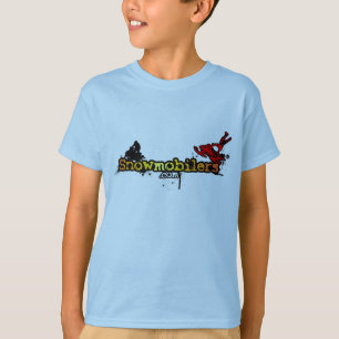 Snowmobilers.comの子供のワイシャツ Tシャツ