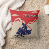 Snowmobilers Snowmobileグラフィックパーソナライズされた用 クッション (ブランケット)