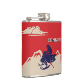 Snowmobilers Snowmobileグラフィックパーソナライズされた用 フラスク (右)