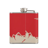 Snowmobilers Snowmobileグラフィックパーソナライズされた用 フラスク (裏面)