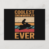 Snowmobiling Coolest Snowmobiler ポストカード (正面)