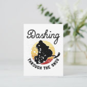 Snowmobiling - Dashing Through The Snow ポストカード (スタンド正面)