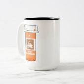 Snowmobiling Is My Drug ツートーンマグカップ (正面左)