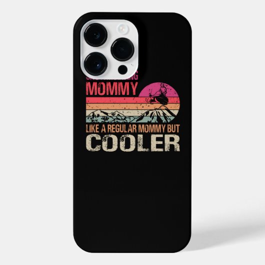 Snowmobiling Mommy Like A Regular Mommy But Cooler iPhoneケース (裏面)