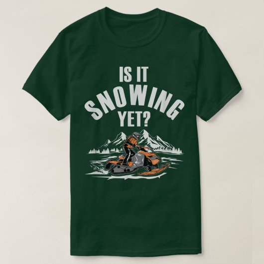 Snowmobiling Winter Snow Machine Snowmobiler Snow Tシャツ (デザイン正面)