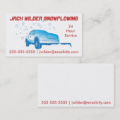 Snowplowingの行為の名刺 名刺 (正面/裏面)