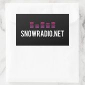 SNOWRADIOステッカー 長方形シール (バッグ)