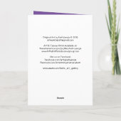 Snowscapeの尖塔の芸術カード シーズンカード (裏面)