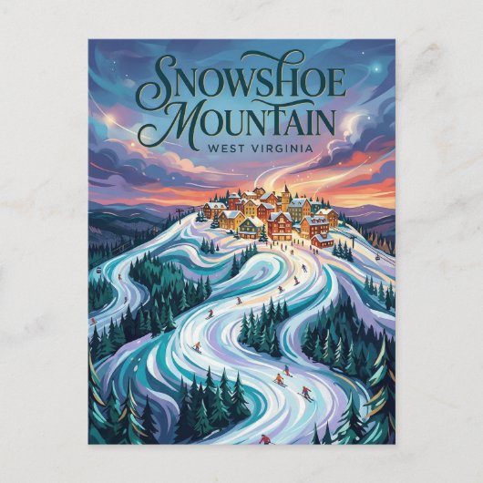 Snowshoe Mountain West Virginia ポストカード (正面)