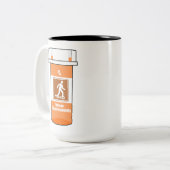 Snowshoeing Is My Drug ツートーンマグカップ (正面左)