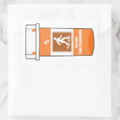 Snowshoeing Is My Drug 長方形シール (バッグ)