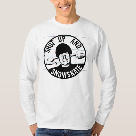 snowskate締めれば tシャツ (正面)