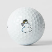 Snowwoman 2023 Titleist Pro V1ゴルフボール3 pk ゴルフボール (正面)