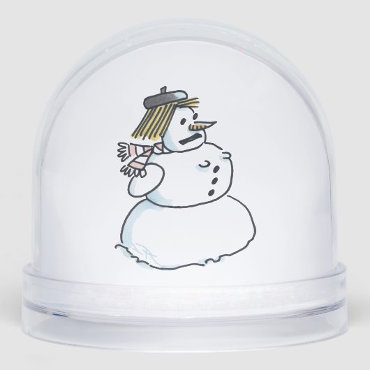 Snowwoman snow globe (正面)