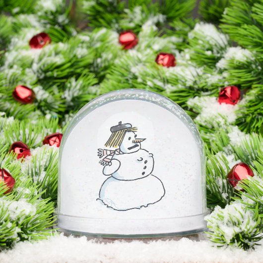 Snowwoman snow globe (クリスマス)