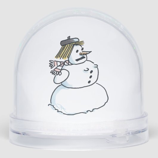 Snowwoman snow globe (裏面)