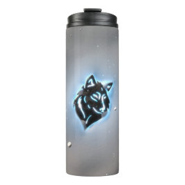 Snowyのオオカミアイコン青 タンブラー