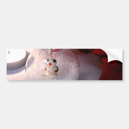 Snowyのオーナメント バンパーステッカー (正面)