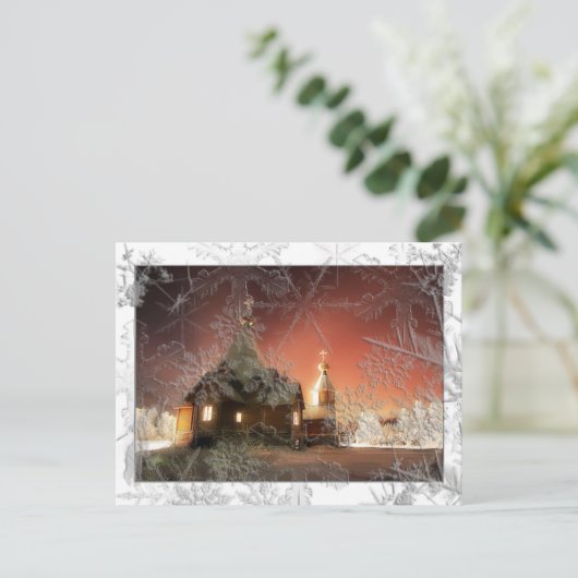 Snowyのクリスマスの郵便はがき シーズンポストカード (スタンド正面)