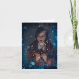 SnowyのクリスマスのPhotoshopの芸術 シーズンカード