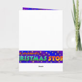 Snowyのクリスマスツリー シーズンカード (裏面)