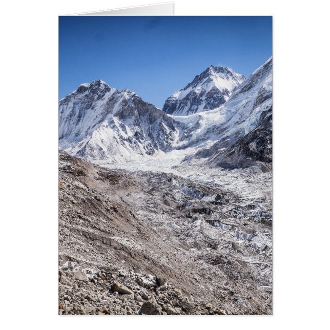 Snowyのヒマラヤ山のMtエベレスト及びベースキャンプ (正面)