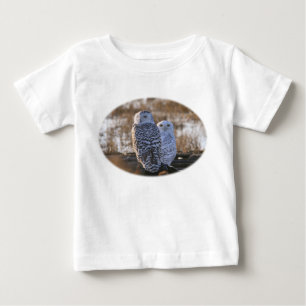 Snowyのフクロウのカップル ベビーTシャツ