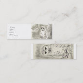 Snowyのフクロウのプロフィールカード スキニー名刺 (正面/裏面)