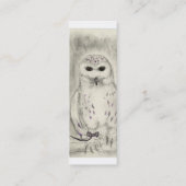 Snowyのフクロウのプロフィールカード スキニー名刺 (裏面)