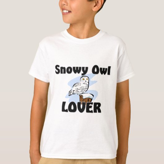 Snowyのフクロウの恋人 Tシャツ (正面)
