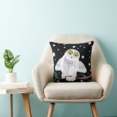 Snowyのフクロウの星明かりのWinter~throwの枕 クッション (椅子)