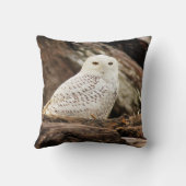 Snowyのフクロウの枕 クッション (裏面)