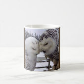 Snowyのフクロウ愛鳥のマグ コーヒーマグカップ (中央)