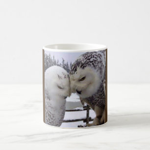 Snowyのフクロウ愛鳥のマグ コーヒーマグカップ