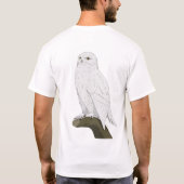 Snowyのフクロウ Tシャツ (裏面)
