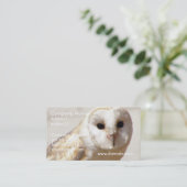 Snowyのメンフクロウの名刺 名刺 (スタンド正面)