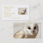 Snowyのメンフクロウの名刺 名刺 (正面/裏面)