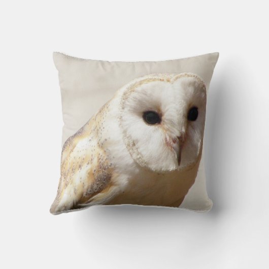 Snowyのメンフクロウの枕 クッション (裏面)