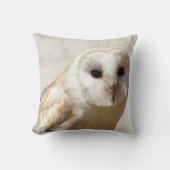 Snowyのメンフクロウの枕 クッション (正面)