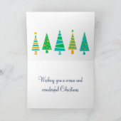 Snowyのモミの木のクリスマスカード シーズンカード (内部)
